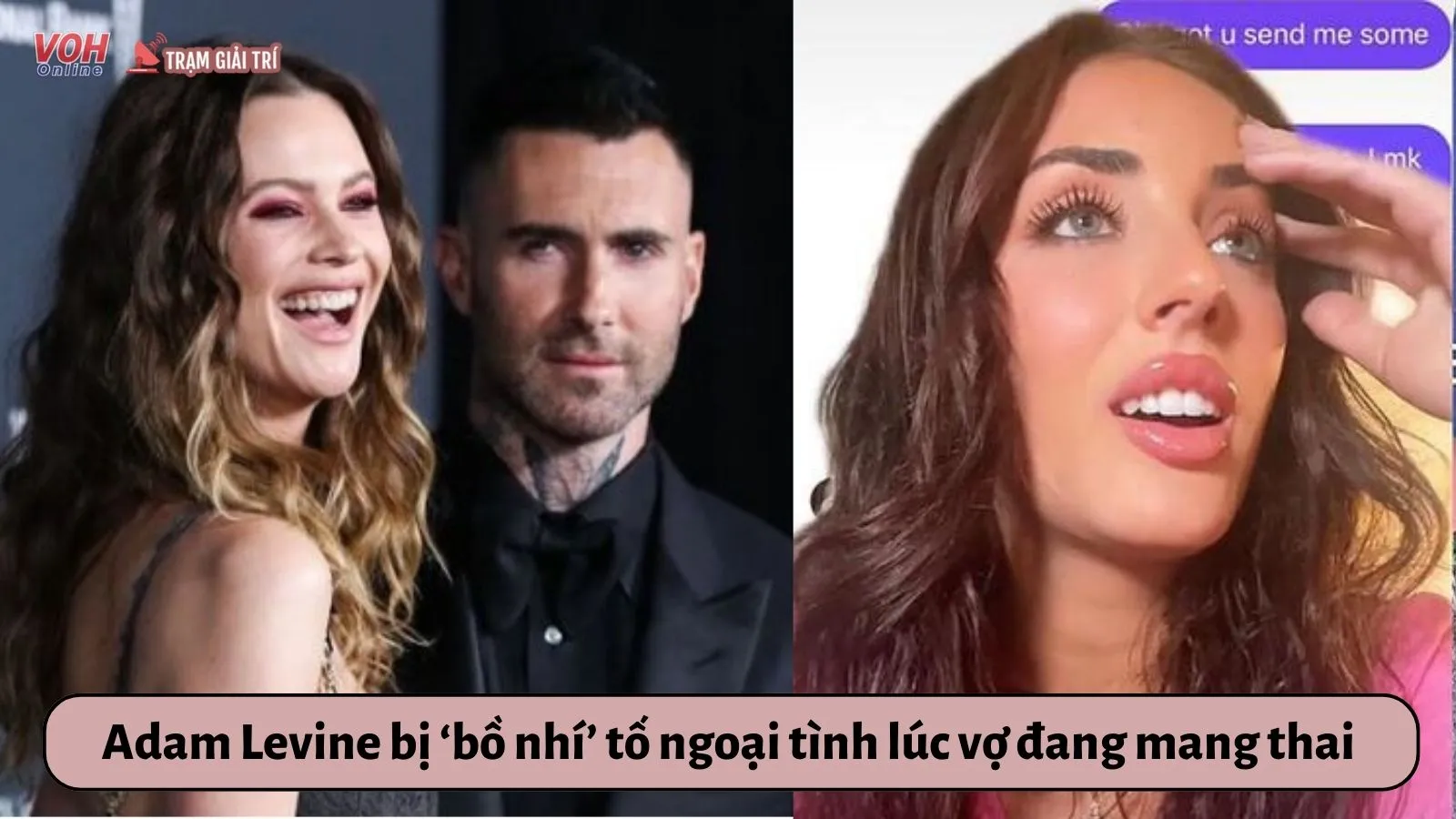 Adam Levine bị tố ngoại tình lúc vợ đang mang thai