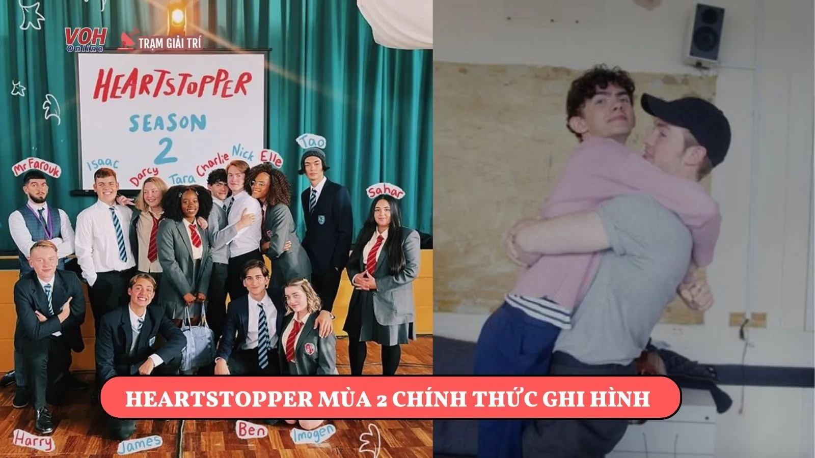 Heartstopper mùa 2 chính thức ghi hình với loạt nhân vật mới đáng trông đợi