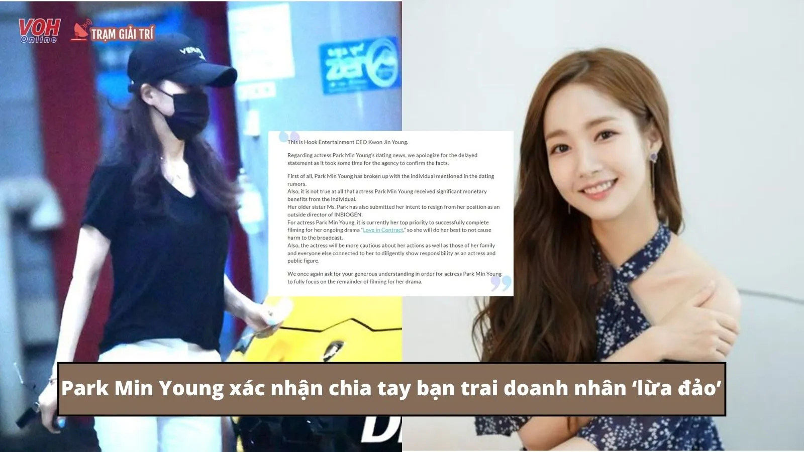 Park Min Young xác nhận chia tay bạn trai doanh nhân ‘lừa đảo’