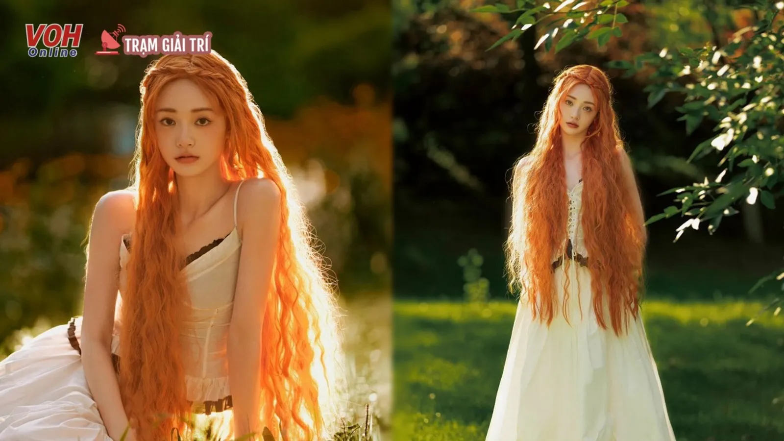Kyulkyung (Chu Khiết Quỳnh) gây ấn tượng với tóc cam tựa nàng thơ bước ra từ cổ tích
