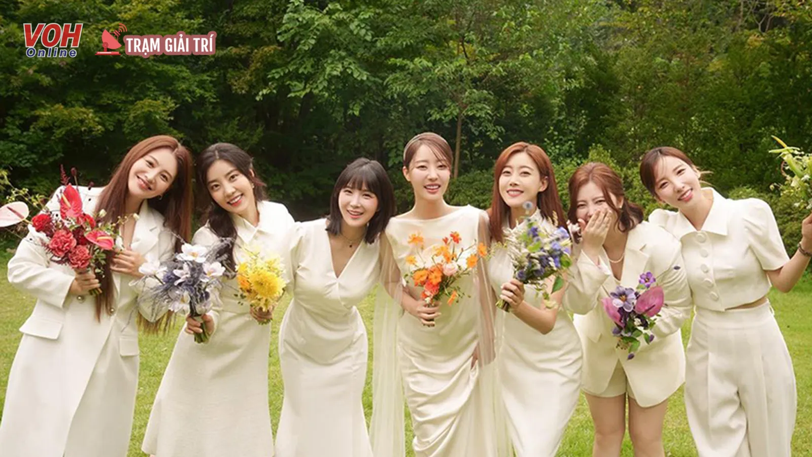 Rainbow Go Woori lên xe hoa, các thành viên cho thấy tình chị em bền chặt theo năm tháng