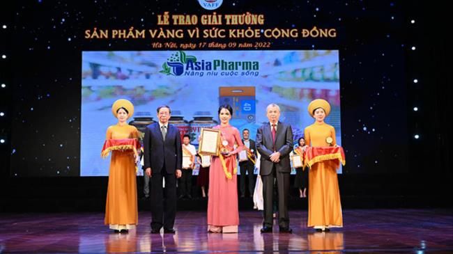 Asia Pharma nhận giải thưởng “Sản phẩm Vàng vì sức khỏe cộng đồng” năm 2022