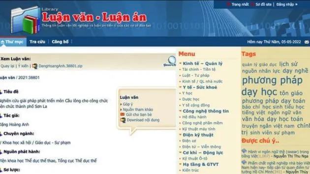 Luận án Tiến sĩ nghiên cứu phát triển môn cầu lông phải sửa và bảo vệ lại