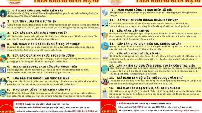 Cảnh báo 16 thủ đoạn lừa đảo trên không gian mạng