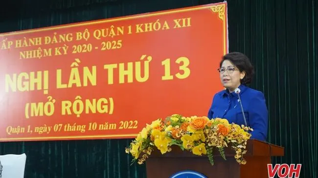 Hội nghị lần thứ 13 (mở rộng) Ban Chấp hành Đảng bộ Quận 1 Khóa XII