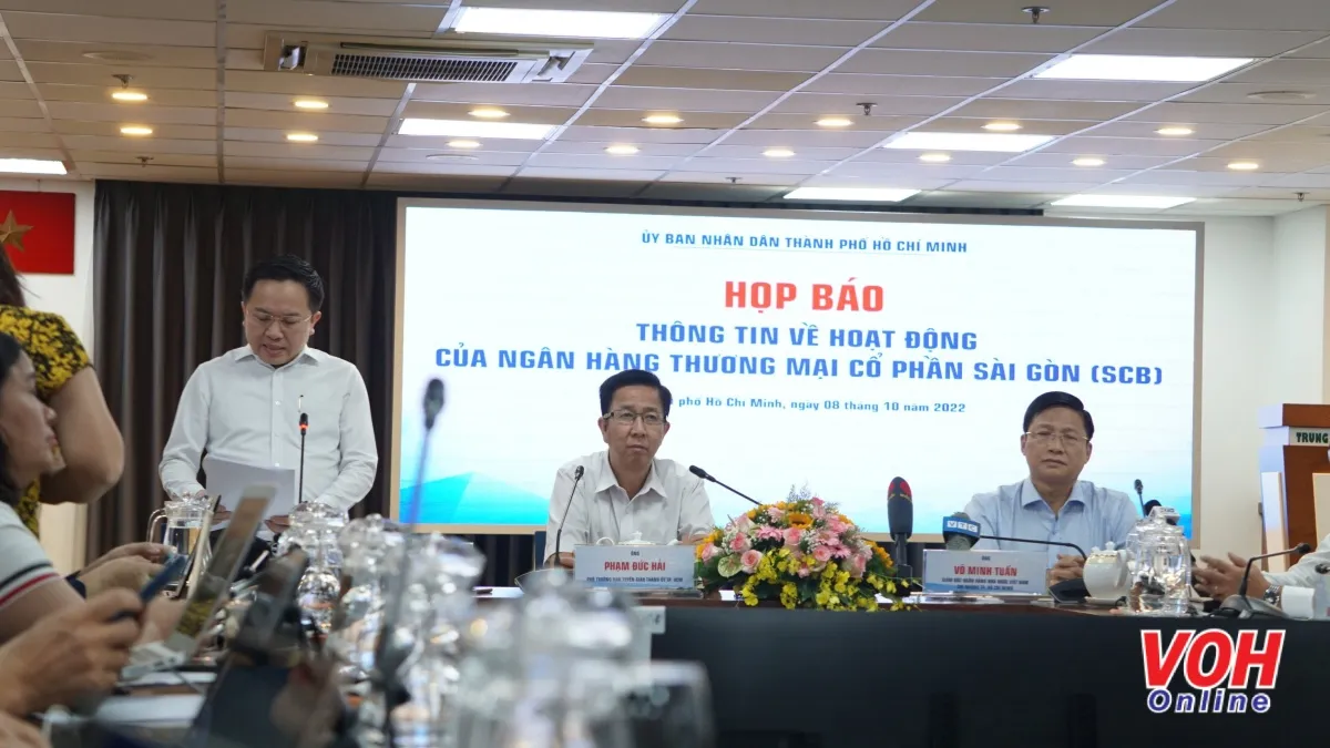 Họp báo: SCB khẳng định hoạt động bình thường, cam kết bảo đảm quyền lợi khách hàng