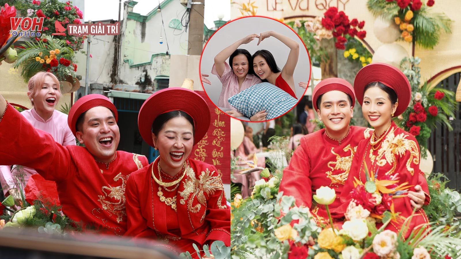 Lễ rước dâu của Liêu Hà Trinh: Khả Như đạp xích lô đưa cô dâu theo chồng, tìm ra người bạn thất lạc
