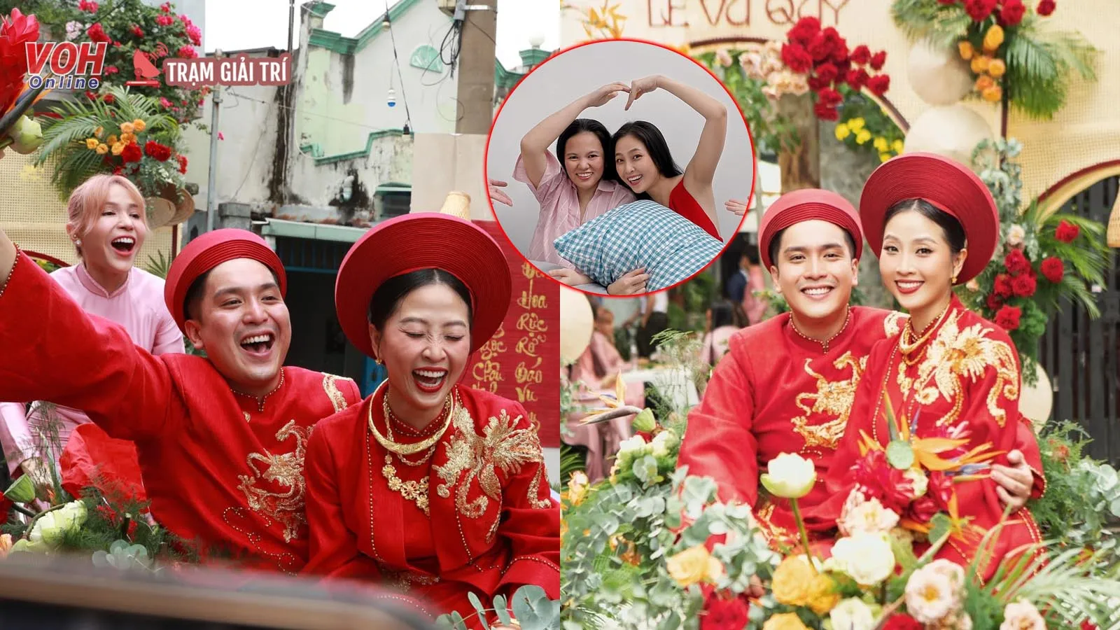 Lễ rước dâu của Liêu Hà Trinh: Khả Như đạp xích lô đưa cô dâu theo chồng, tìm ra người bạn thất lạc