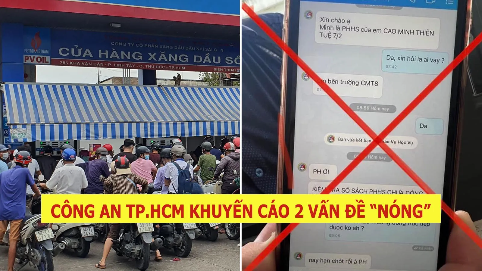 Công an TP.HCM khuyến cáo người dân không tích trữ xăng dầu tại nhà; cảnh giác với tin nhắn lừa đảo