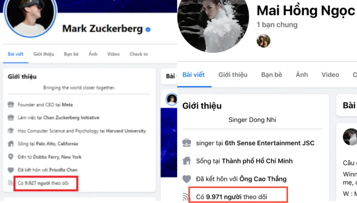 Nhiều người nổi tiếng mất lượng theo dõi khủng xuống dưới 10.000, Facebook bị lỗi?