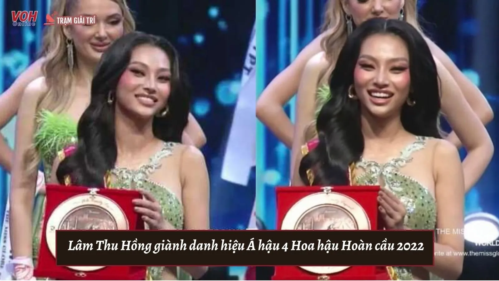 Lâm Thu Hồng giành danh hiệu Á hậu 4 Hoa hậu Hoàn cầu 2022, sash Việt Nam giờ đã khác