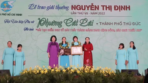 13 tập thể, cá nhân nhận Giải thưởng Nguyễn Thị Định