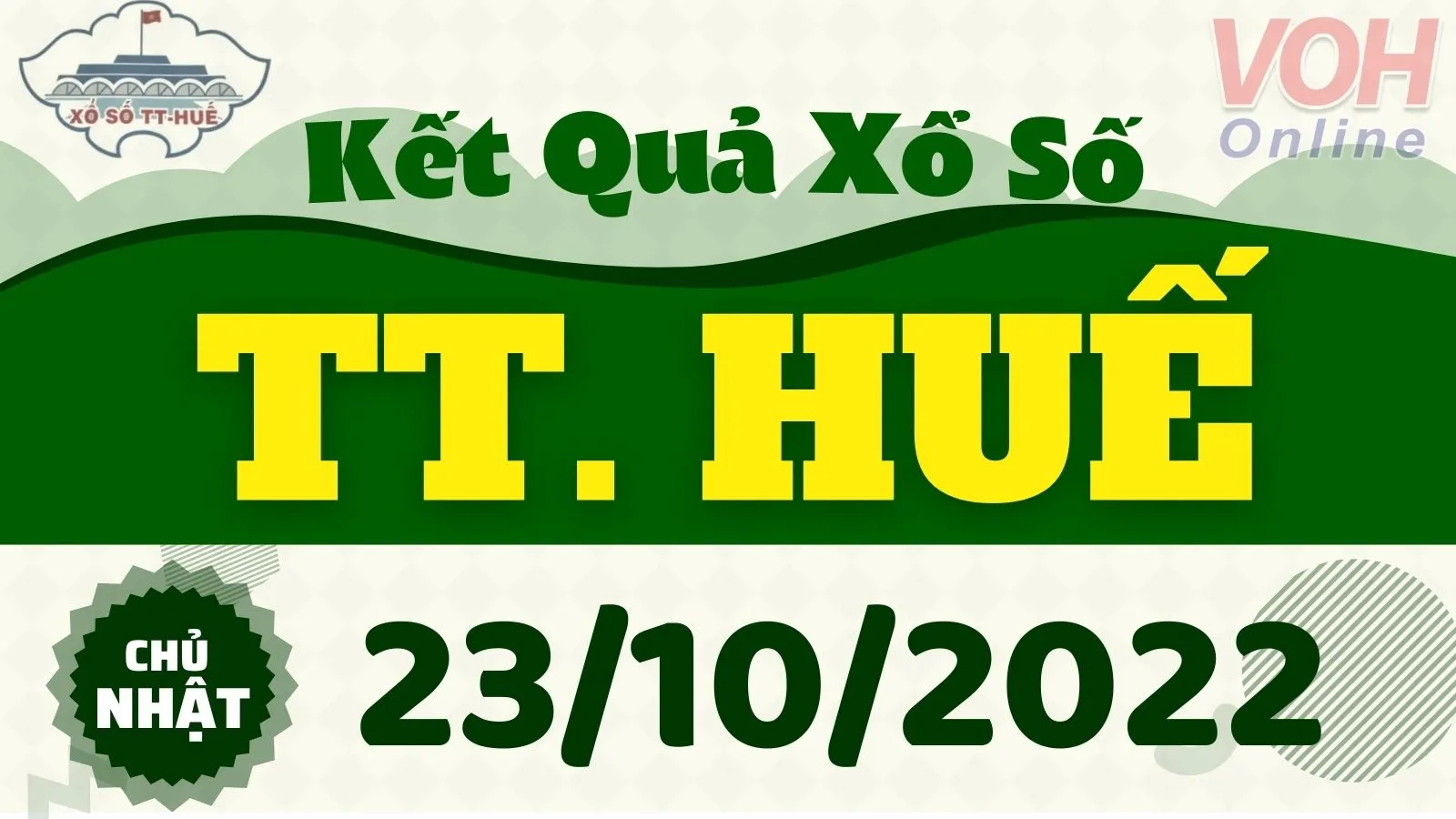 XSTTH 23/10, xổ số Thừa Thiên Huế hôm nay 23/10/2022 - KQXSTTH ngày 23/10