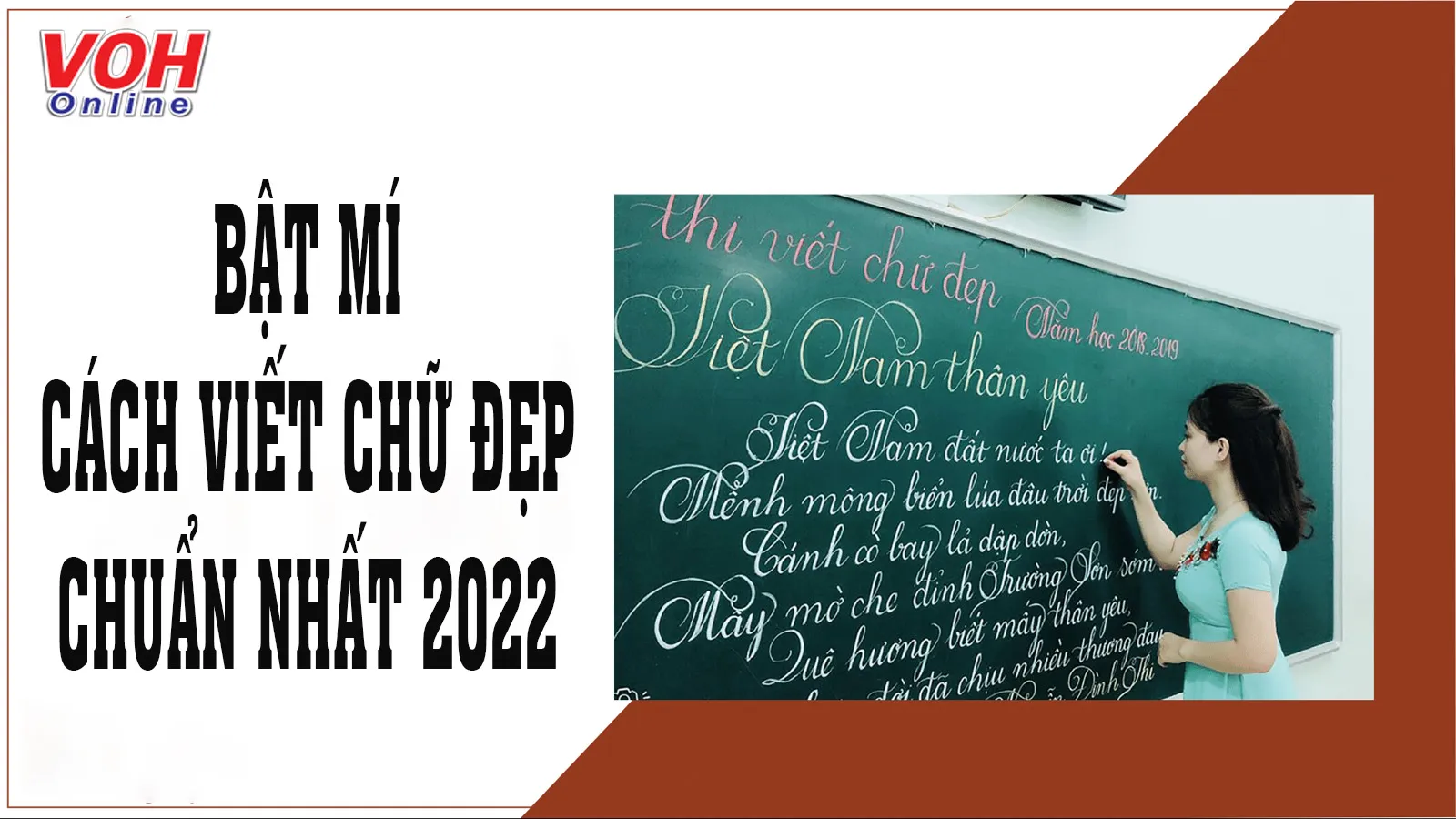 Hướng dẫn cách viết chữ đẹp, nhanh, sáng tạo
