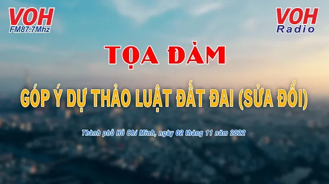 Tọa đàm Nghị quyết 18, Luật đất đai sửa đổi sẽ diễn ra vào ngày 2/11