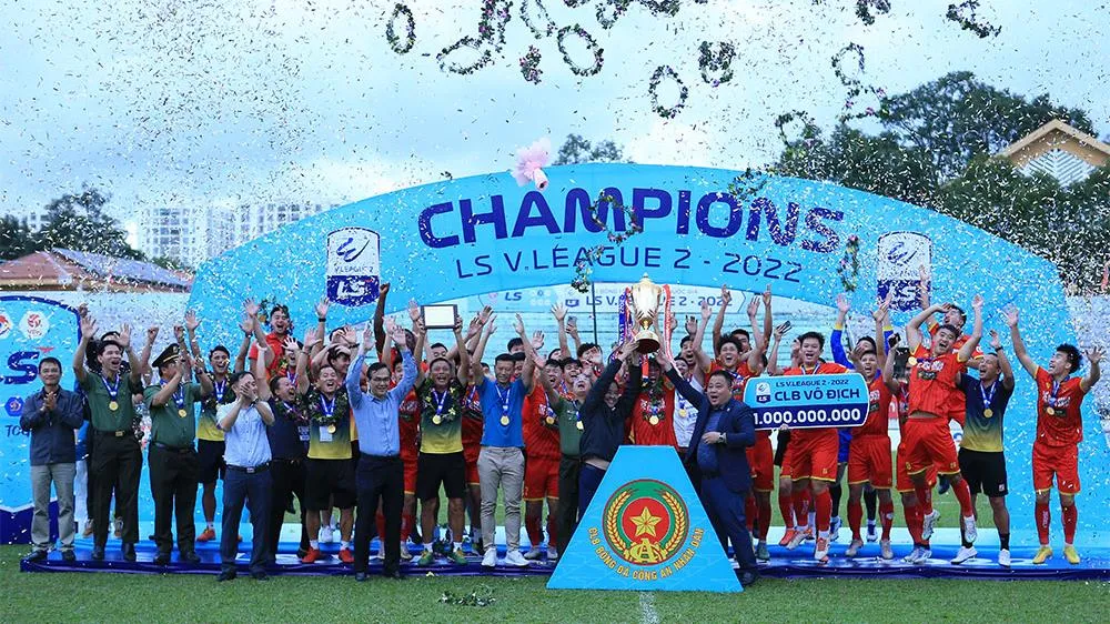 CAND vô địch giải hạng Nhất QG 2022 và đẩy Đắk Lắk xuống hạng