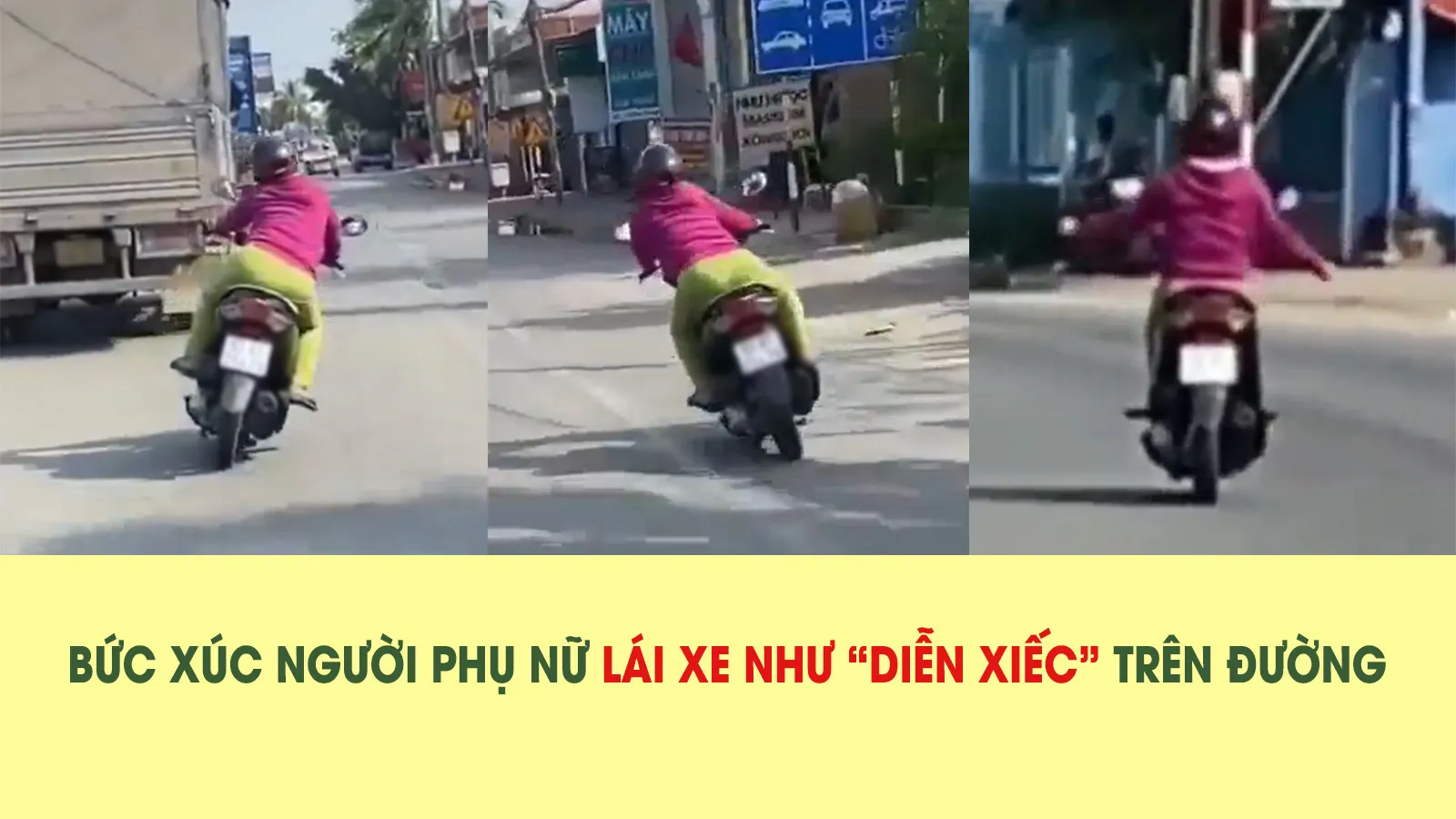 Xác minh clip nữ tài xế đánh võng, buông 2 tay như ‘diễn xiếc’ trên quốc lộ 13