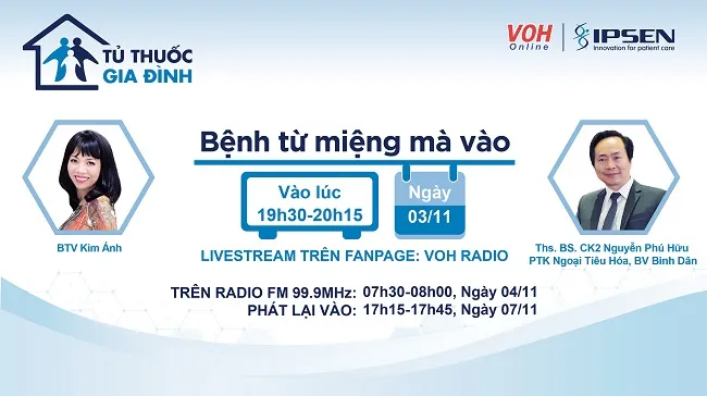 [Livestream] Bệnh từ miệng mà vào