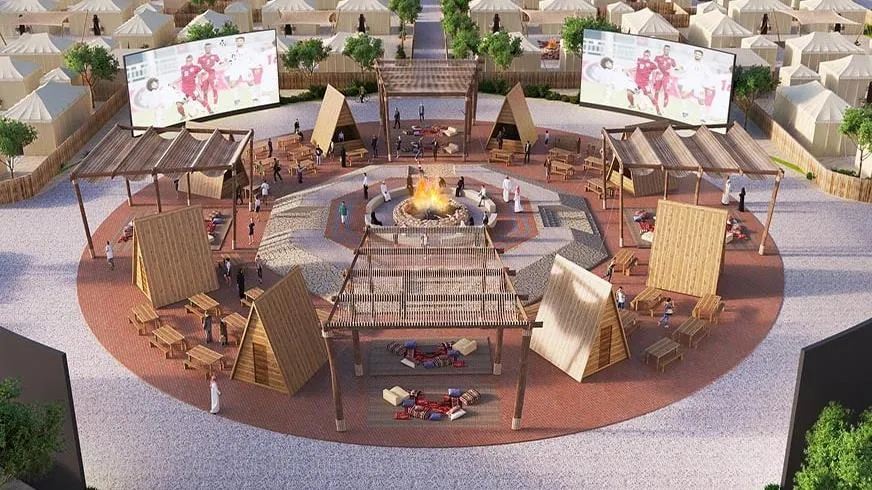 World Cup 2022: Qatar mở hàng loạt làng cổ động viên kiểu cabin, lều trại đáp ứng nhu cầu du khách