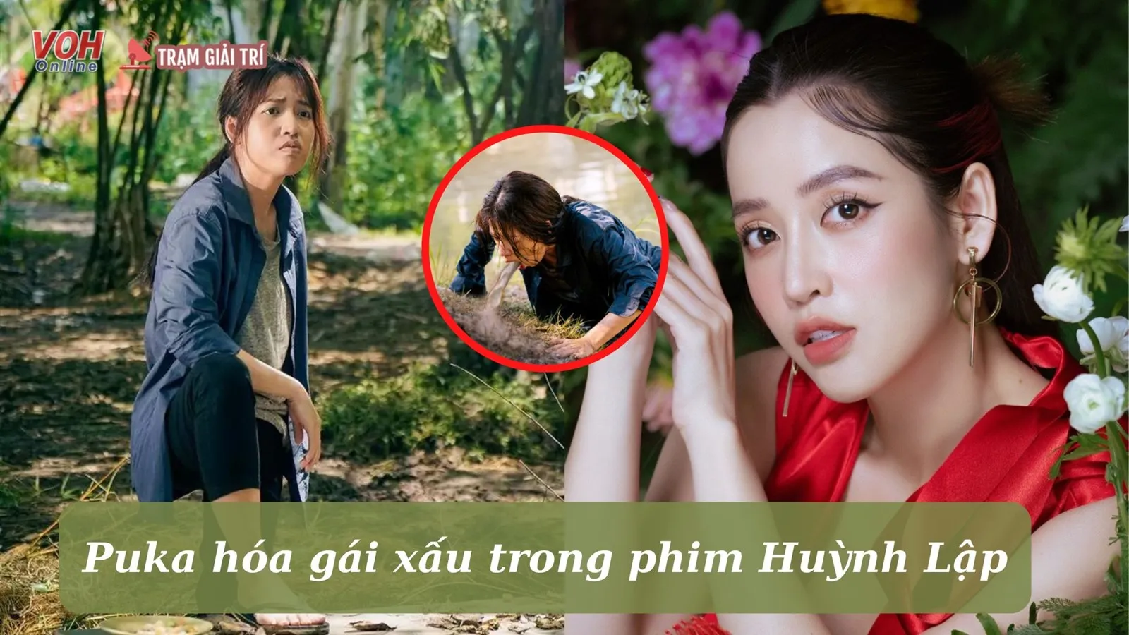 Bất chấp hình tượng, Puka ăn sình trong phim mới của Huỳnh Lập