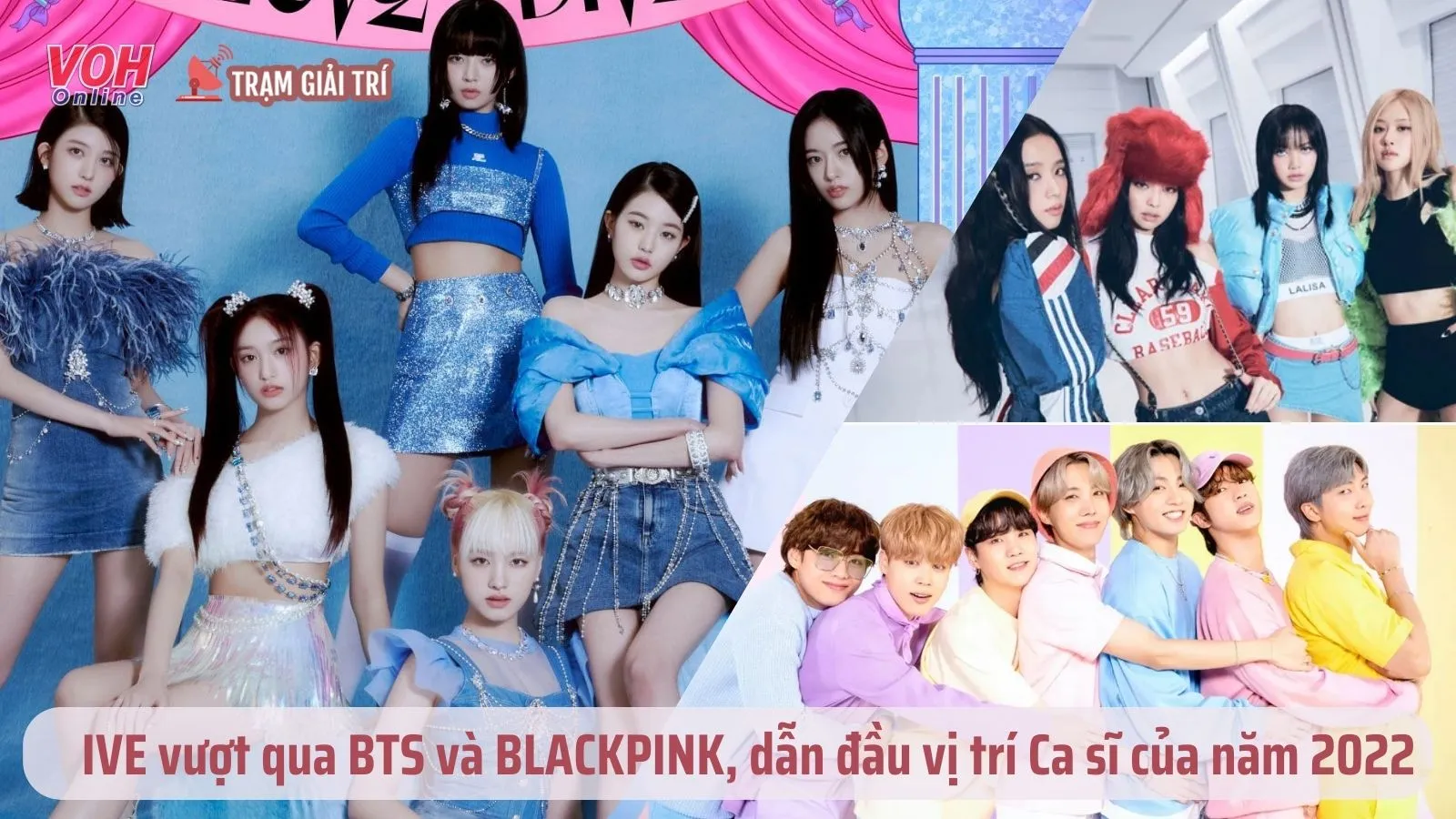 IVE vượt qua BTS và BLACKPINK, trở thành ca sĩ dẫn đầu Kpop năm 2022 do chuyên gia bình chọn