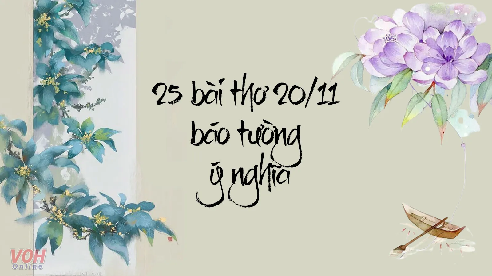 25 bài thơ báo tường 20/11 về thầy cô ngắn gọn ý nghĩa hay nhất