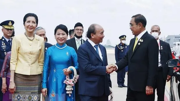 Lễ đón Chủ tịch nước Nguyễn Xuân Phúc thăm chính thức Thái Lan