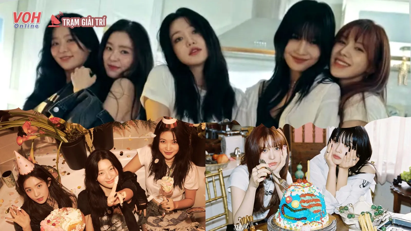 Red Velvet tung loạt teaser cho Birthday, gây ấn tượng với bữa tiệc mang 2 gam màu khác biệt