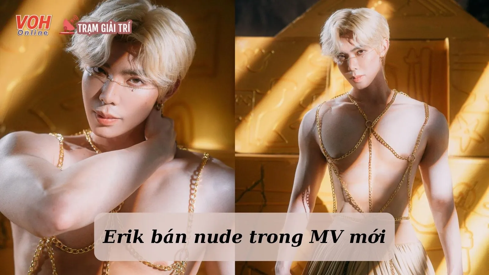 Erik bất ngờ tung ảnh bán nude, khoe body cơ bắp khiến fan đứng hình