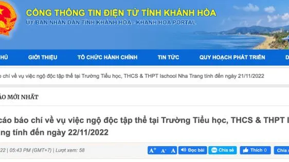 Vụ ngộ độc ở trường Ischool Nha Trang: Do nhiều loại vi khuẩn trong cánh gà chiên