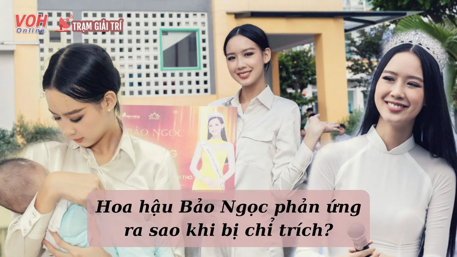 Hoa hậu Bảo Ngọc lên tiếng về vấn đề trang điểm quá lố khi tham gia từ thiện