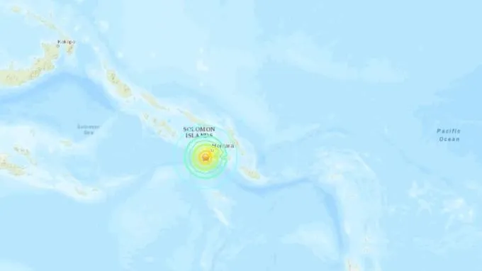 Cảnh báo sóng thần sau động đất mạnh ở Quần đảo Solomon