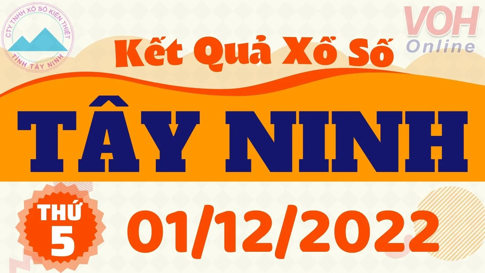 XSTN 1/12 - Kết quả xổ số Tây Ninh hôm nay thứ 5 ngày 1/12/2022