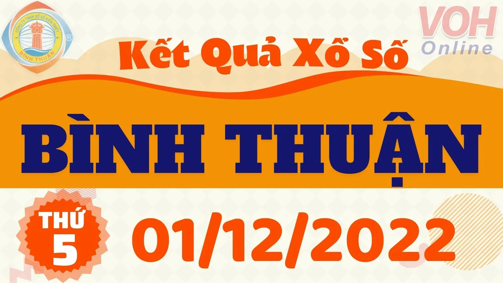 XSBTH 1/12 - Kết quả xổ số Bình Thuận hôm nay thứ 5 ngày 1/12/2022