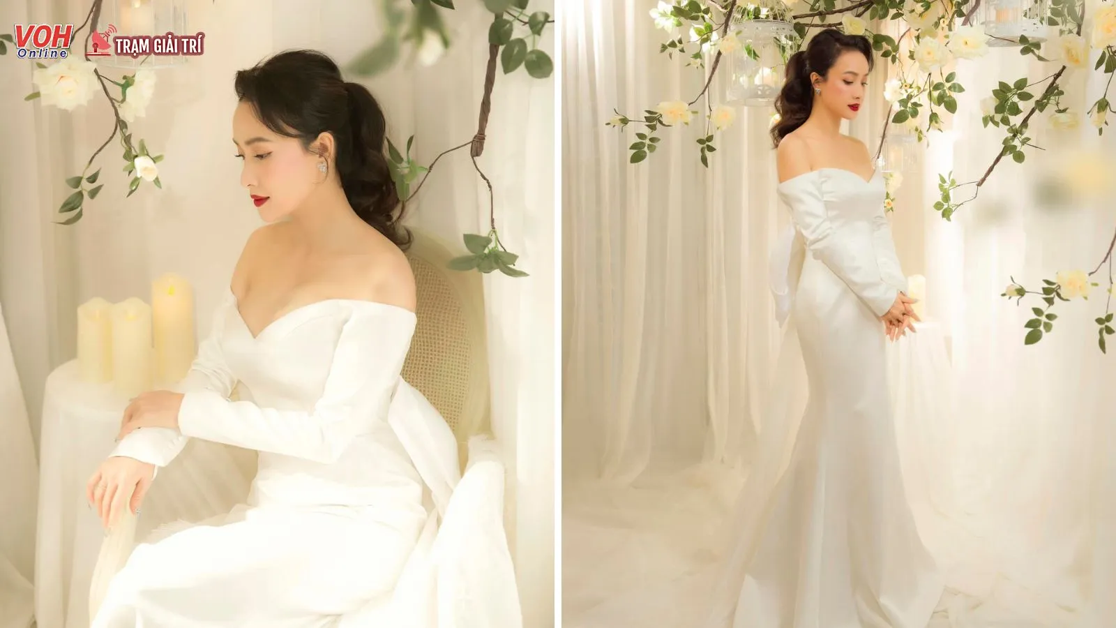 Lê Bê La tung ảnh diện váy cưới, không tiết lộ danh tính chú rễ