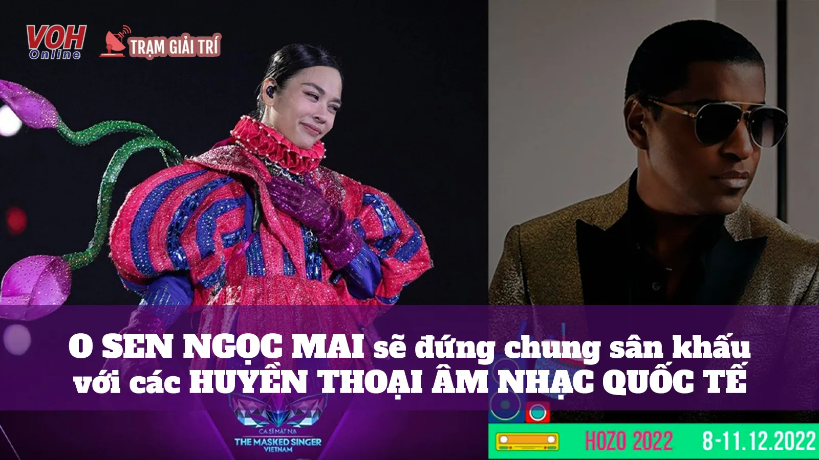 O Sen Ngọc Mai đứng chung sân khấu với ca sĩ đoạt giải Grammy