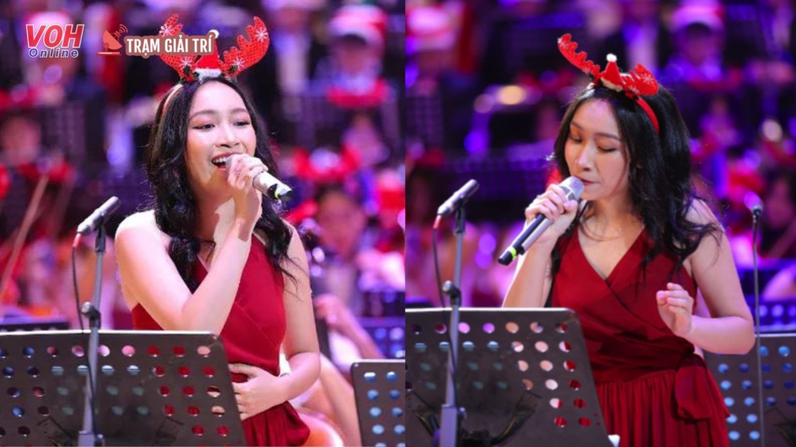 Mỹ Anh thăng hoa trong đêm nhạc chào mừng Giáng sinh