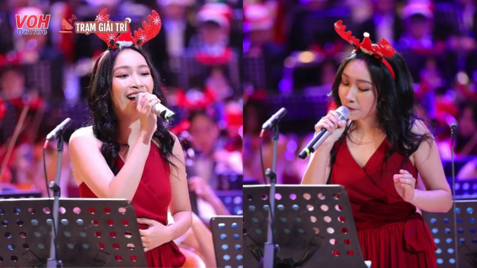 Mỹ Anh thăng hoa trong đêm nhạc chào mừng Giáng sinh