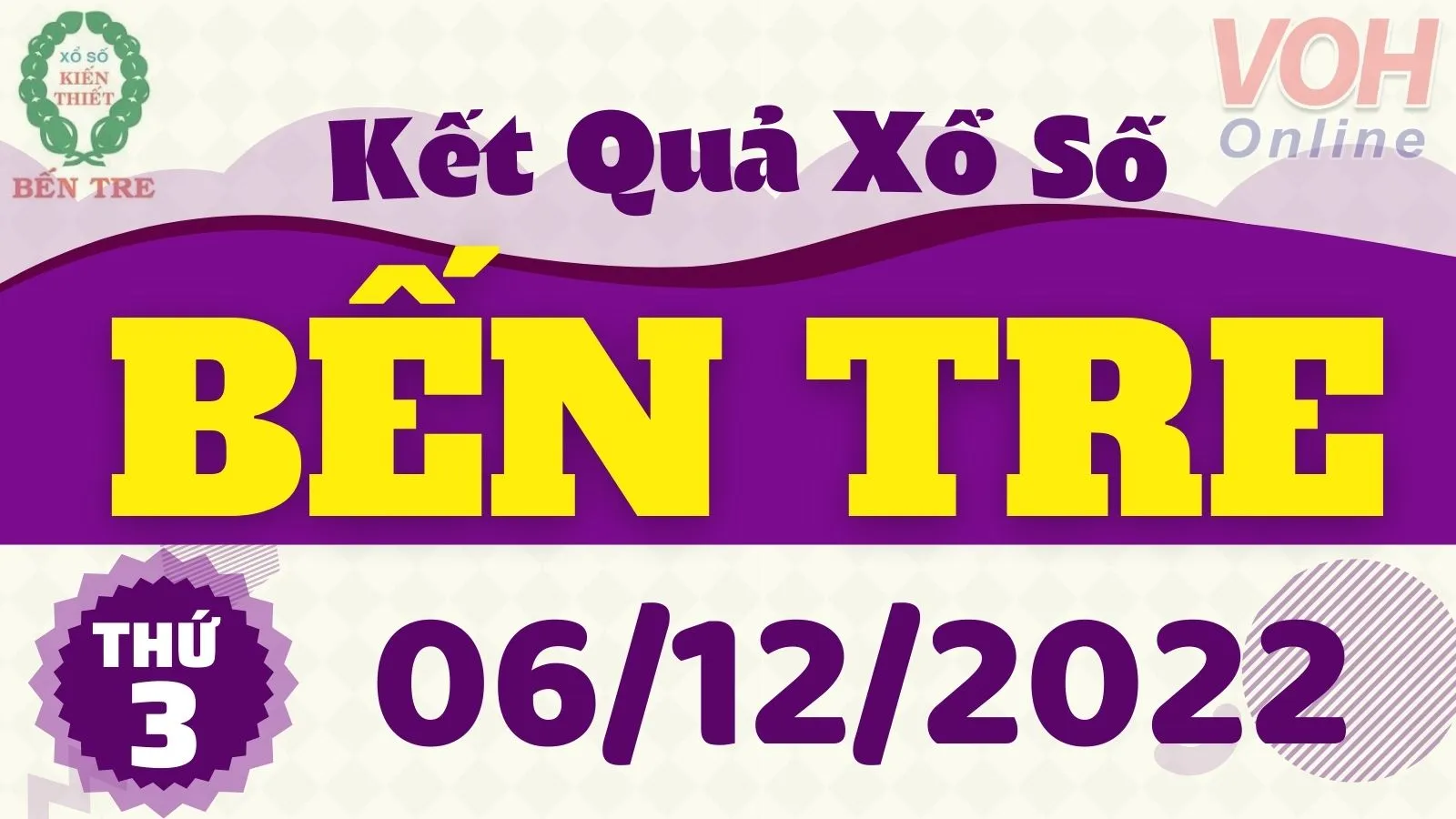 XSBT 6/12 - Kết quả xổ số Bến Tre hôm nay thứ 3 ngày 6/12/2022