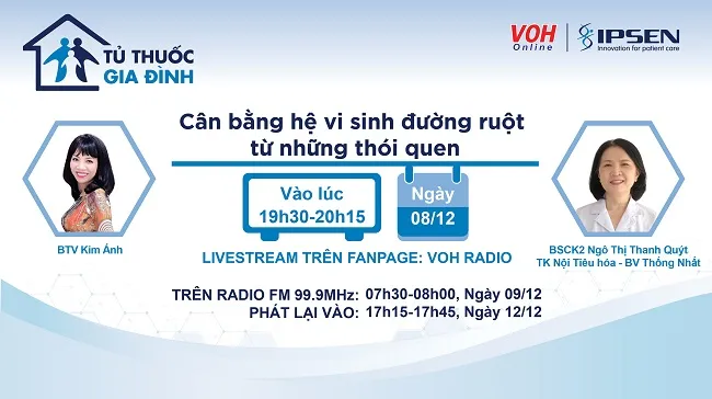 [Livestream] Cân bằng hệ vi sinh đường ruột từ những thói quen