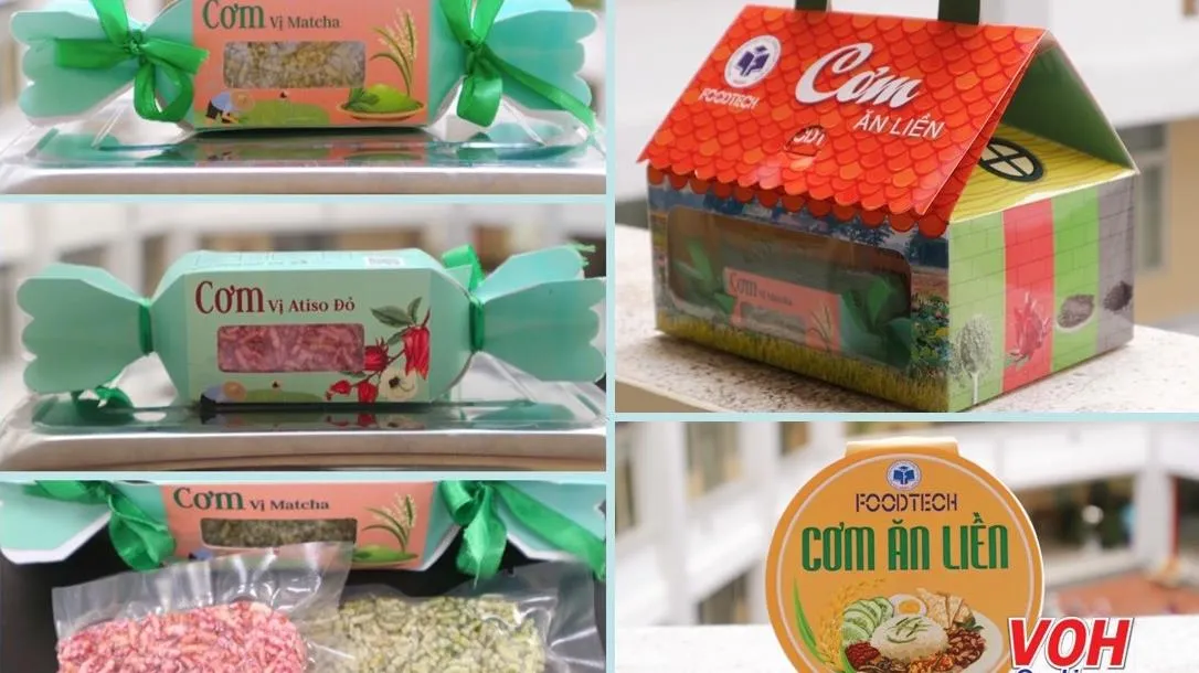 “Quy trình sản xuất cơm ăn liền” đạt giải Nhất - Giải thưởng Khoa học undefined Công nghệ dành cho sinh viên