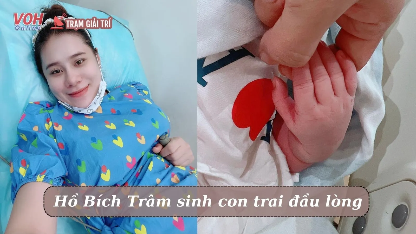 Hồ Bích Trâm hạ sinh con trai đầu lòng nặng 3,5kg