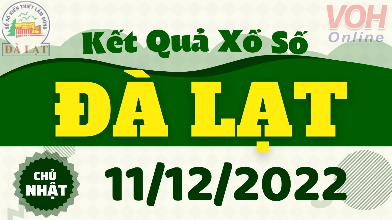 XSDL 11/12 - Kết quả xổ số Đà Lạt hôm nay chủ nhật ngày 11/12/2022