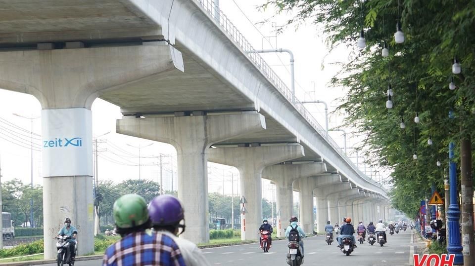 TPHCM Metro số 1 sắp chạy thử đoạn trên cao