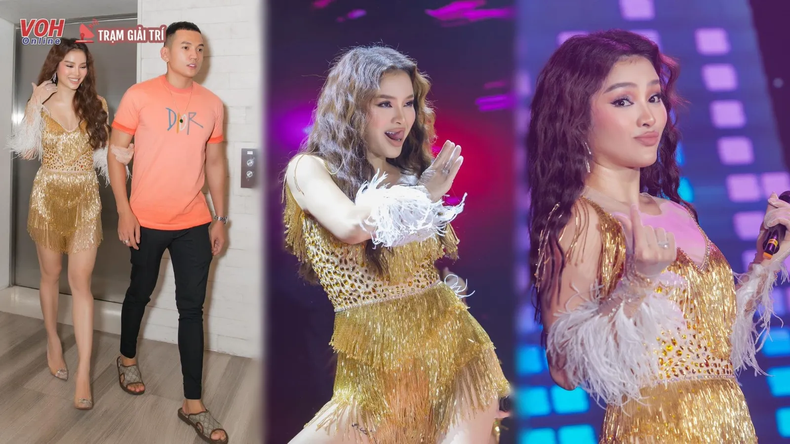 Phương Trinh Jolie được chồng trẻ tháp tùng đi diễn, mang giày cao gót dù đang mang thai