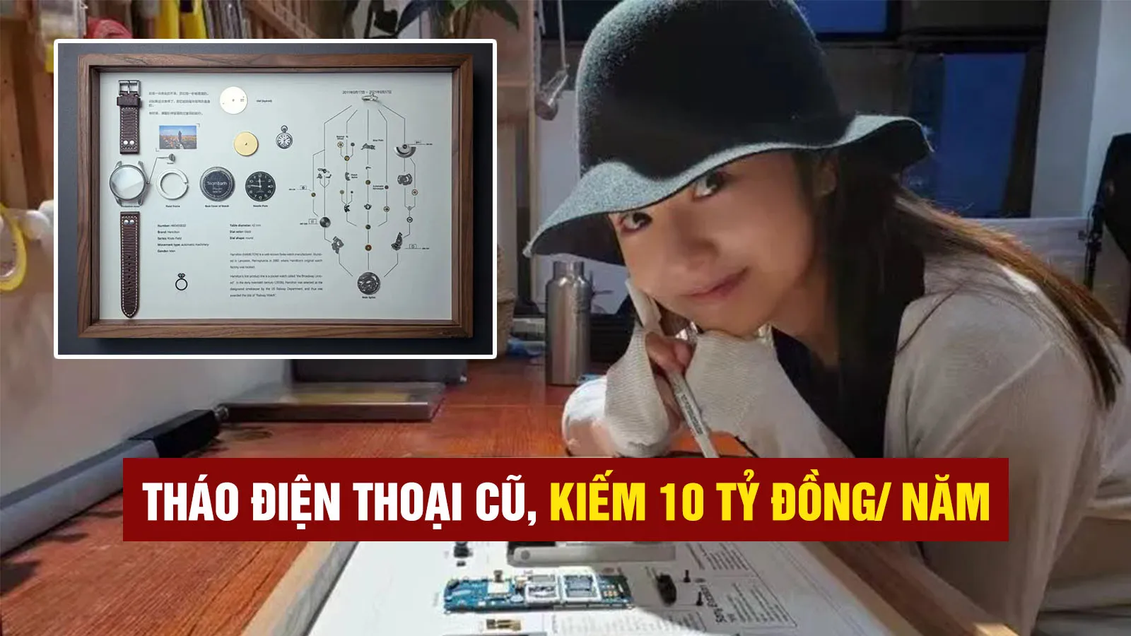 Kiếm 10 tỷ đồng/ năm bằng việc tháo điện thoại cũ