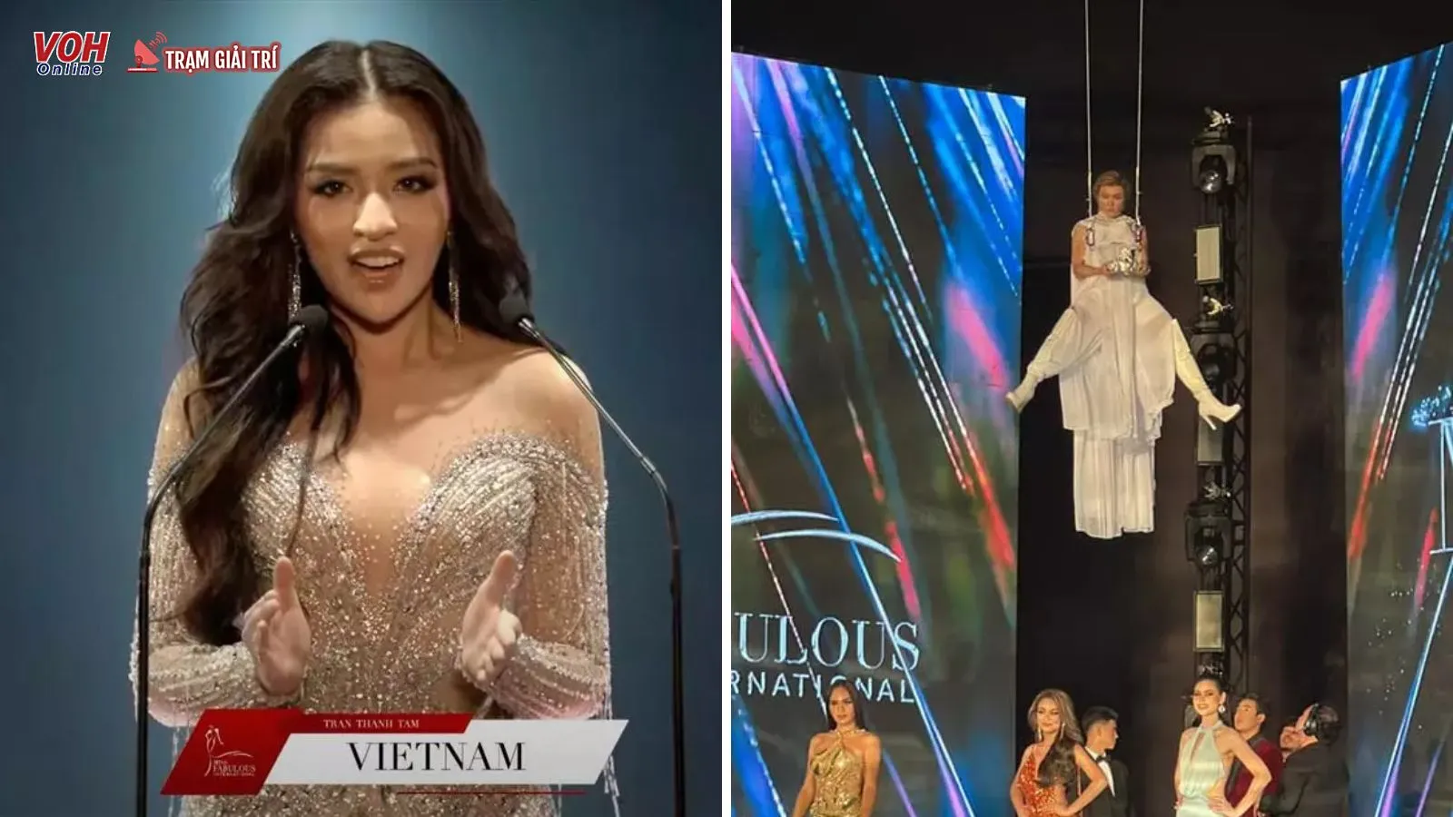 Chung kết Miss Fabulous International: Trần Thanh Tâm té ngã khi catwalk