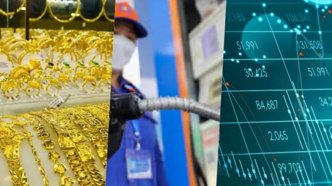 Thị trường tuần qua: Vàng tăng, xăng dầu và chứng khoán sụt giảm mạnh