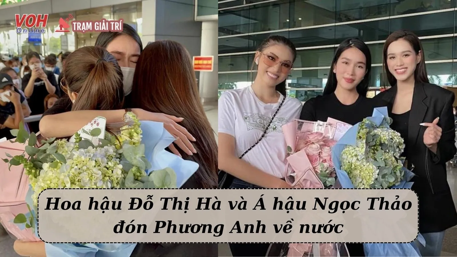 Á hậu Phương Anh trở về Việt Nam sau Miss International 2022, bật khóc nức nở trong vòng tay Đỗ Hà