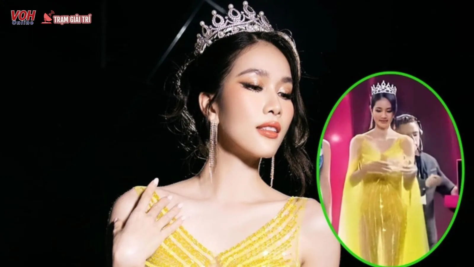 Á hậu Phương Anh diện váy xuyên thấu gây tranh cãi, ban tổ chức lên tiếng xin lỗi